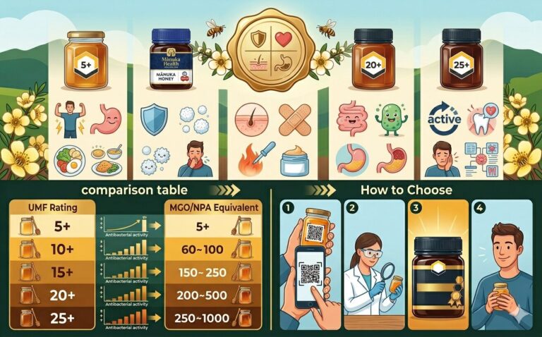 Mật ong Manuka loại nào tốt cho từng nhu cầu sử dụng?