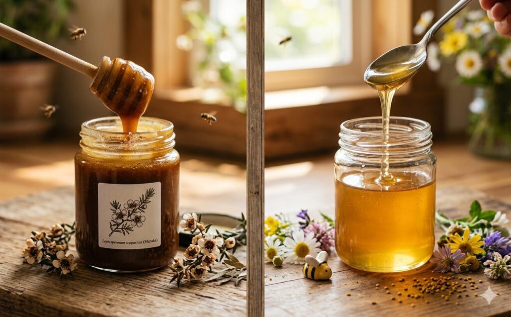 Mật Ong Manuka Và Mật Ong Thường: Sự Khác Biệt Và Loại Nào Tốt Hơn Cho Sức Khỏe? Mật Ong Manuka Và Mật Ong Thường: Sự Khác Biệt Và Loại Nào Tốt Hơn Cho Sức Khỏe?