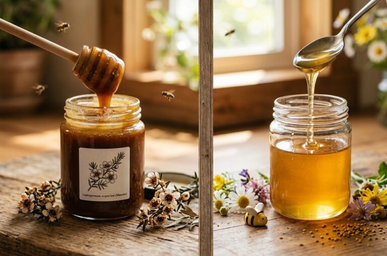 Mật Ong Manuka Và Mật Ong Thường: Sự Khác Biệt Và Loại Nào Tốt Hơn Cho Sức Khỏe?