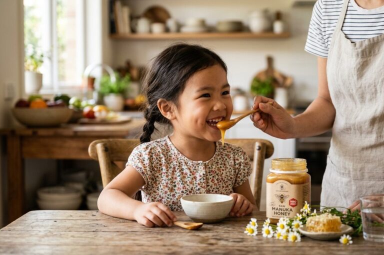 Trẻ Em Có Nên Dùng Mật Ong Manuka? Lợi Ích, Độ Tuổi Và Cách Dùng An Toàn