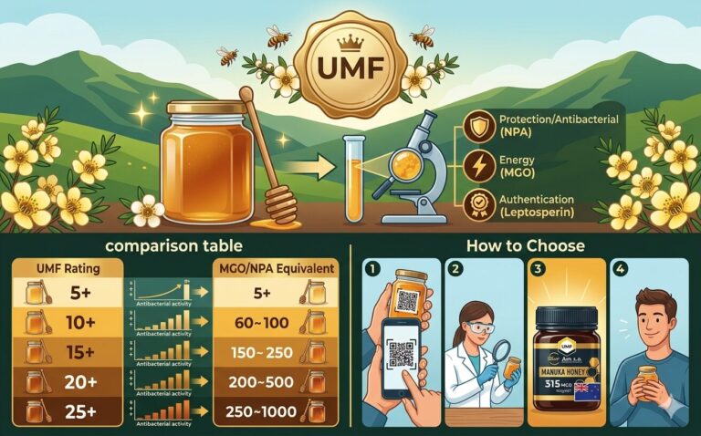 UMF là gì trong mật ong Manuka? Giải mã chỉ số UMF và cách chọn mật ong Manuka chuẩn