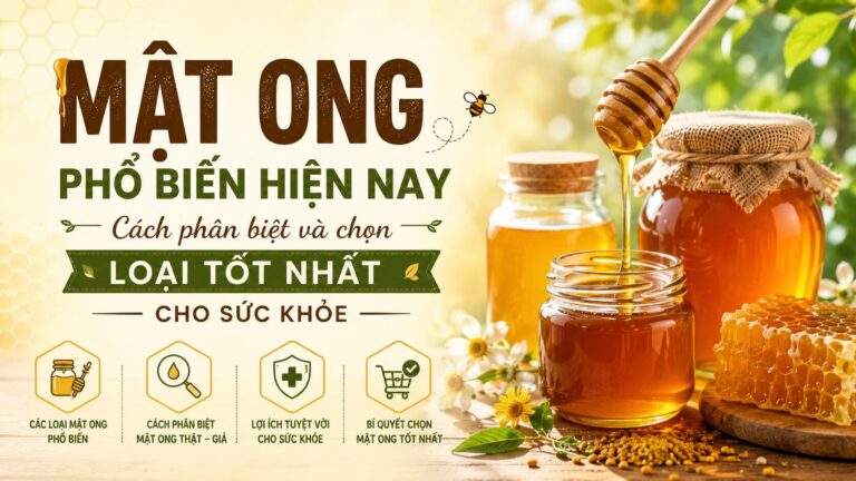 Mật ong phổ biến hiện nay: Cách phân biệt và chọn loại tốt nhất cho sức khỏe