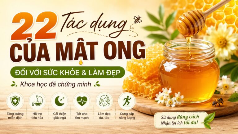 Tác dụng của mật ong đối với sức khỏe, làn da và giấc ngủ được khoa học chứng minh